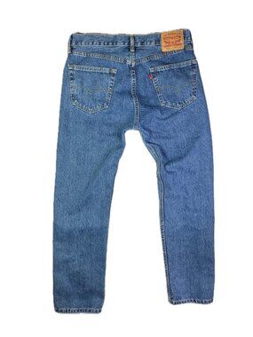 Levi's 34x32 505 Blue Jeans 100% Cotton Zip Fly